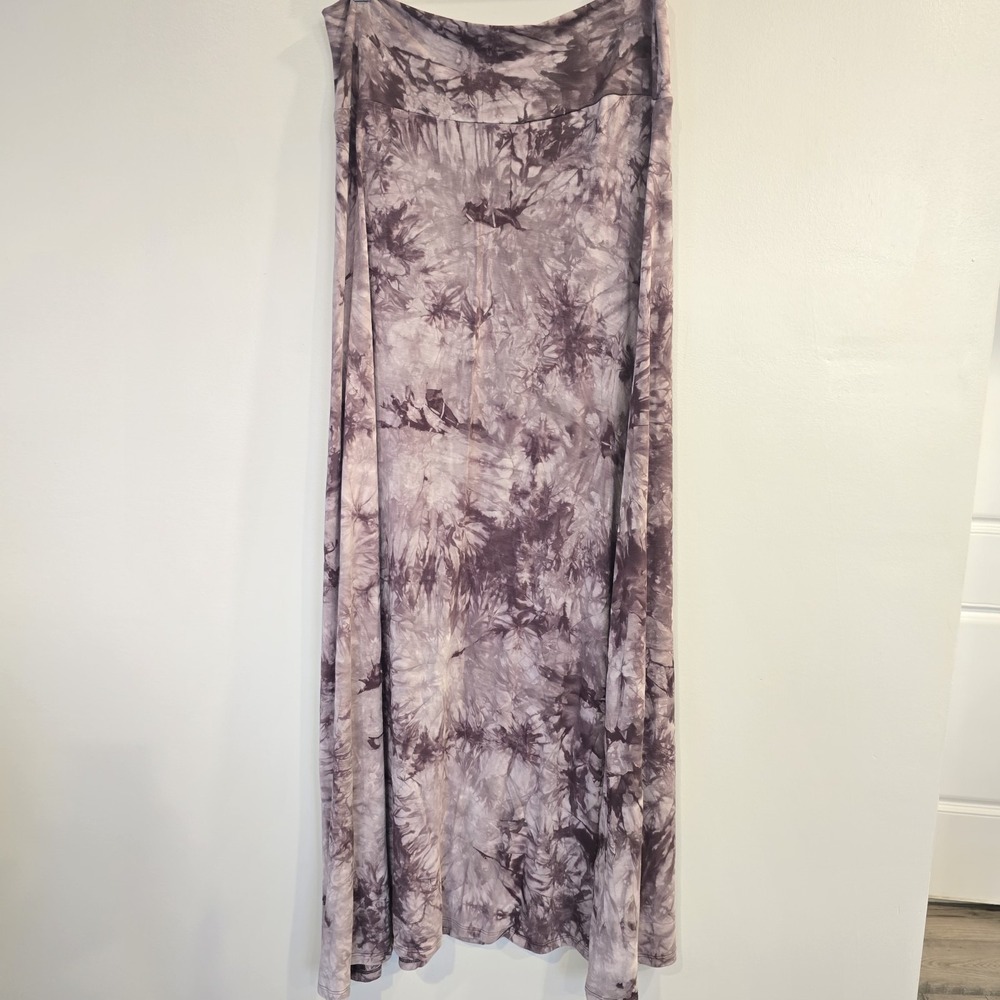 Women's Gray‎ Tie Dye Lock & Love Premium Maxi Skirt Sz 2XL.B115